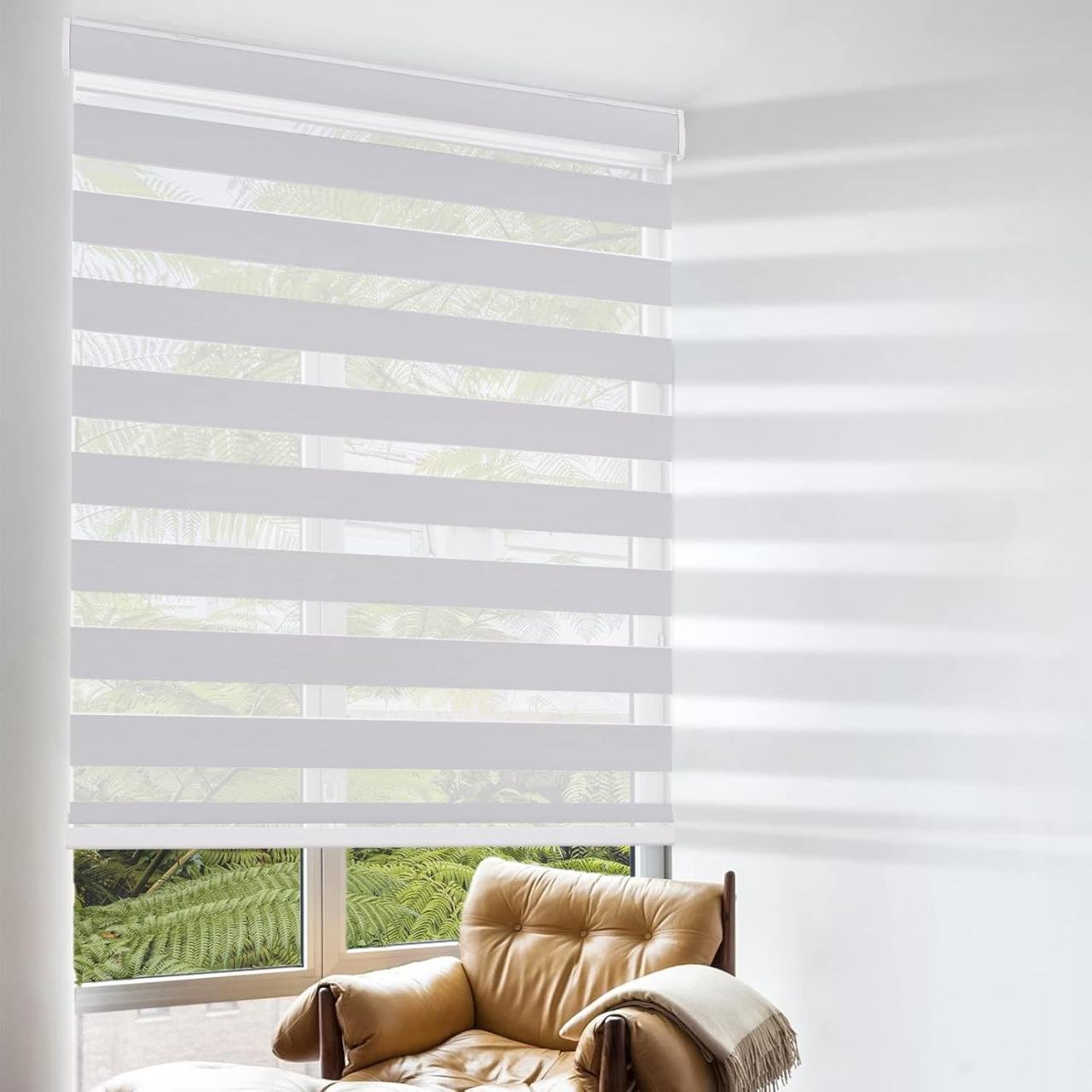 White Wide Slat Venetian Blinds ~ noideadesign