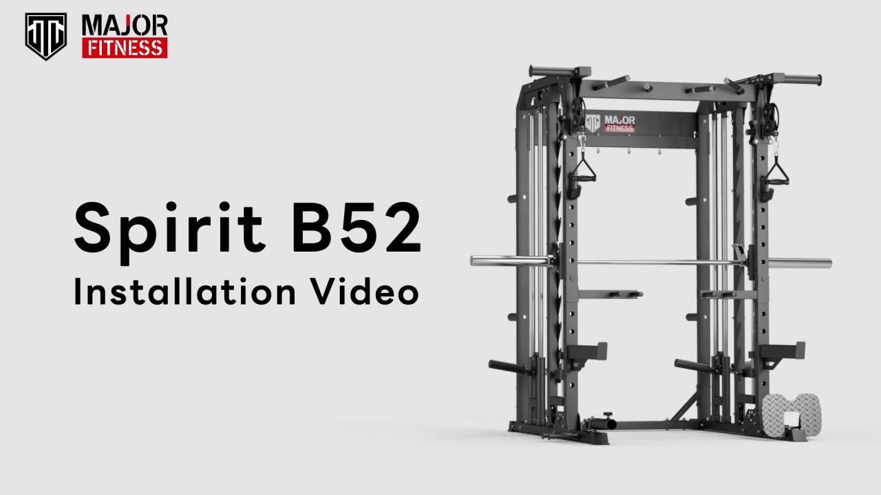 All-In-One Home Gym Smith Machine B52 - Major Fitness All-In-One Home Gym Smith Machine B52 - Major Fitness