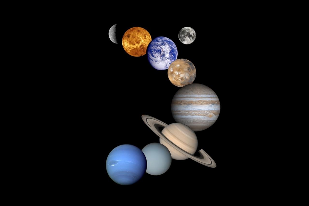 Solar System Planets Vector Design Images, Cartoon Solar System Planets ...